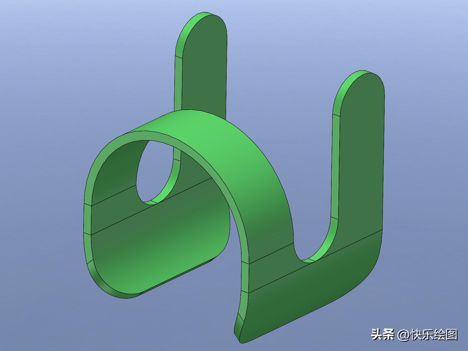 钣金圆角弧形展开_钣金件展开与折叠教程_钣金件绘制步骤