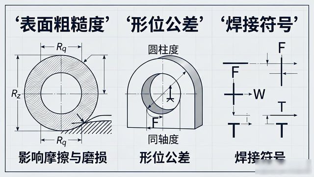 形位公差、表面粗糙度、焊接符号-铆焊老刘铆工焊工笔记