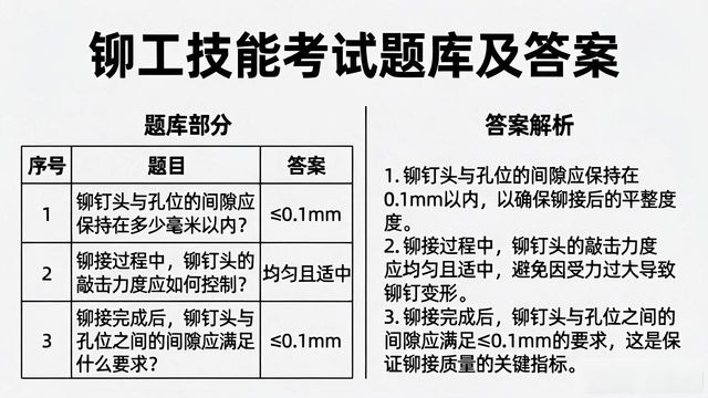 铆工技能考试题库及答案-铆焊老刘铆工焊工笔记