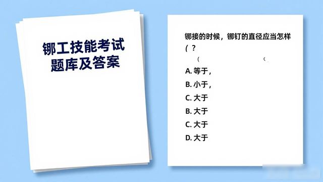 铆工技能考试题库及答案_铆接工艺步骤详解_铆工工具黑科技