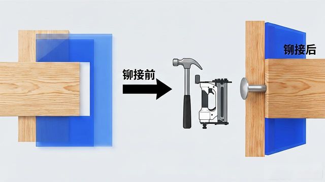 铆钉压铆工具怎么用_R型塑料铆钉安装方法_盲铆钉铆钉枪安装过程