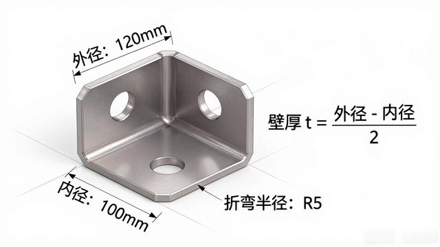 钣金断差折弯展开_展开计算公式及参数_钣金折弯中性层位置计算