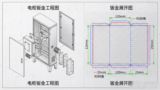 电柜钣金工程图和展开图请指教-铆焊老刘铆工焊工笔记