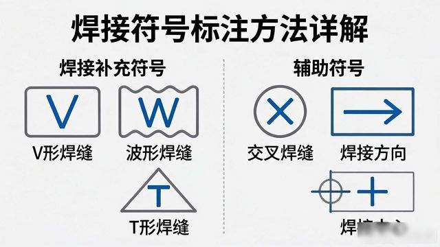 焊接符号标注方法_焊接符号大全_焊接符号和焊缝符号区别
