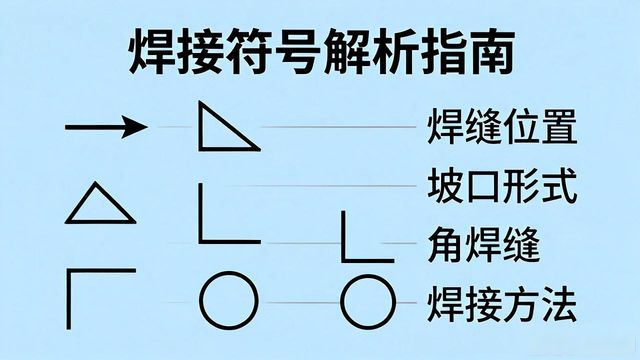 焊接图纸符号解析_焊接符号里焊接方法代号_焊接符号标注实例