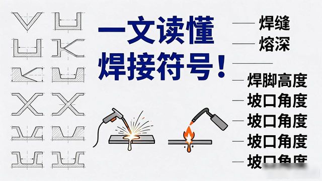 坡口形式选择_焊接符号标注_焊接图上加工符号