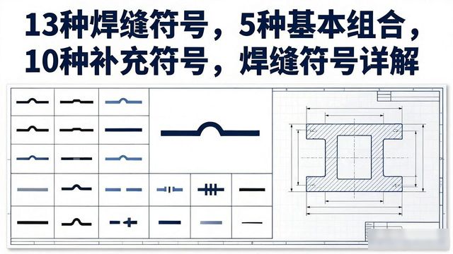 13种焊缝符号，5种基本组合，10种补充符号，焊缝符号详解-铆焊老刘铆工焊工笔记