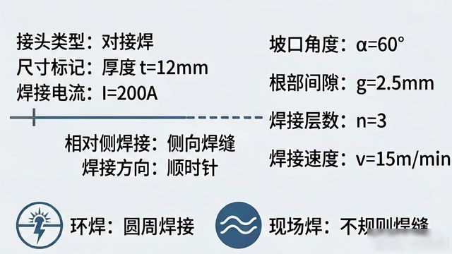 焊接图上加工符号_图纸符号与施工实践_焊缝符号解读