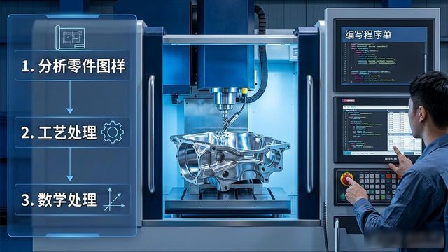大型零件加工编程特点_数控编程工作过程详解_数控加工编程概念方法原理步骤