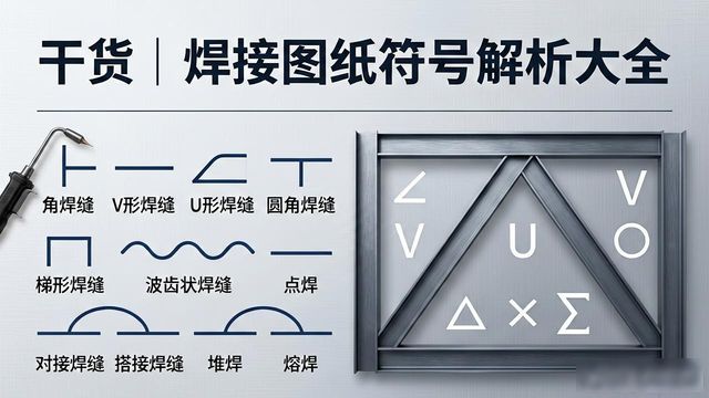交叉焊缝焊接符号_焊接符号标注方法_焊接图纸符号解析