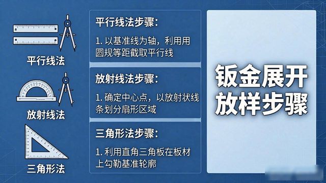 钣金展开放样步骤_数控折弯钣金展开图_识图分析