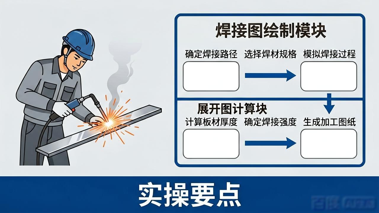 焊接符号及焊接工艺_展开图精准计算_焊接图规范画法
