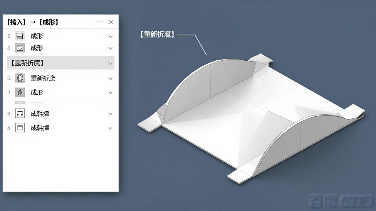 钣金圆弧曲面展开_SolidWorks钣金拆分体展平方法_SolidWorks钣金圆弧缺失部分展开教程