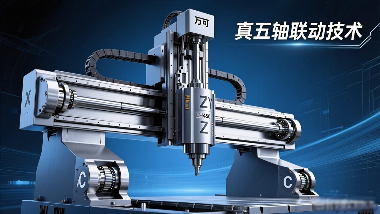 万可五轴加工中心LH450解析：真五轴联动与AI算法如何实现微米级-铆焊老刘铆工焊工笔记
