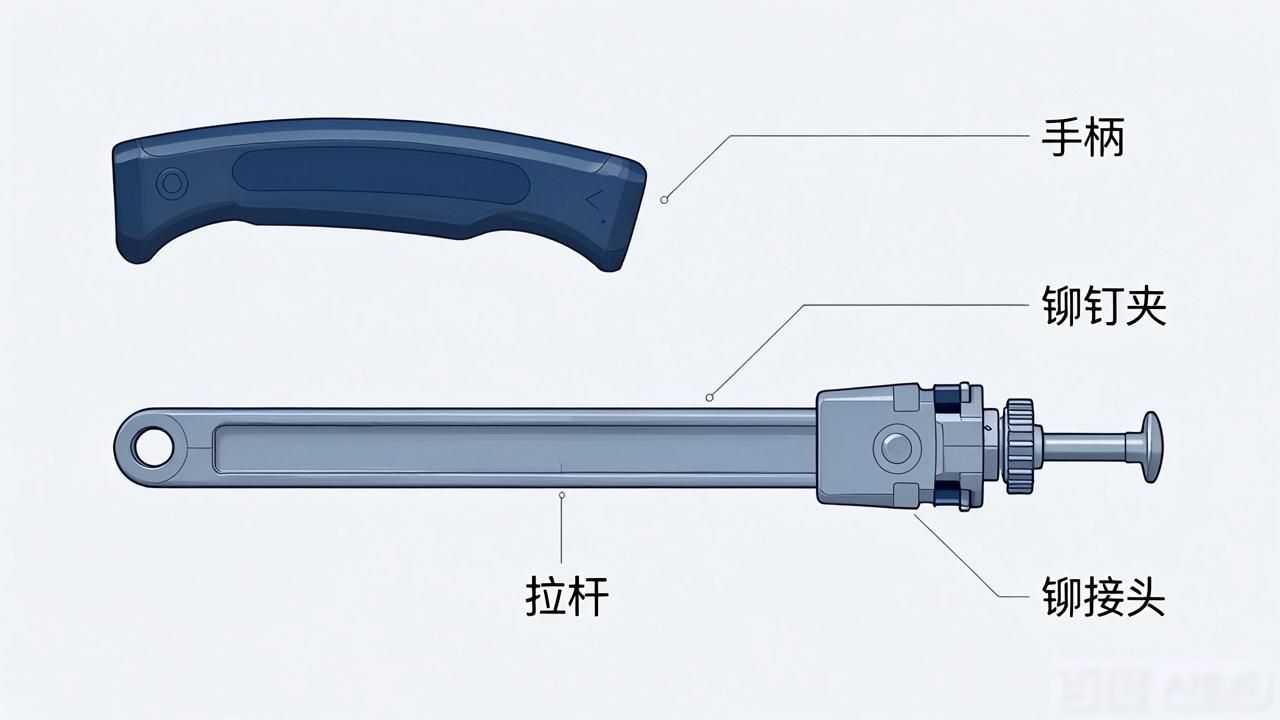 家具安装拉铆工具_手动拉铆工具狭窄空间铆接技术方案
