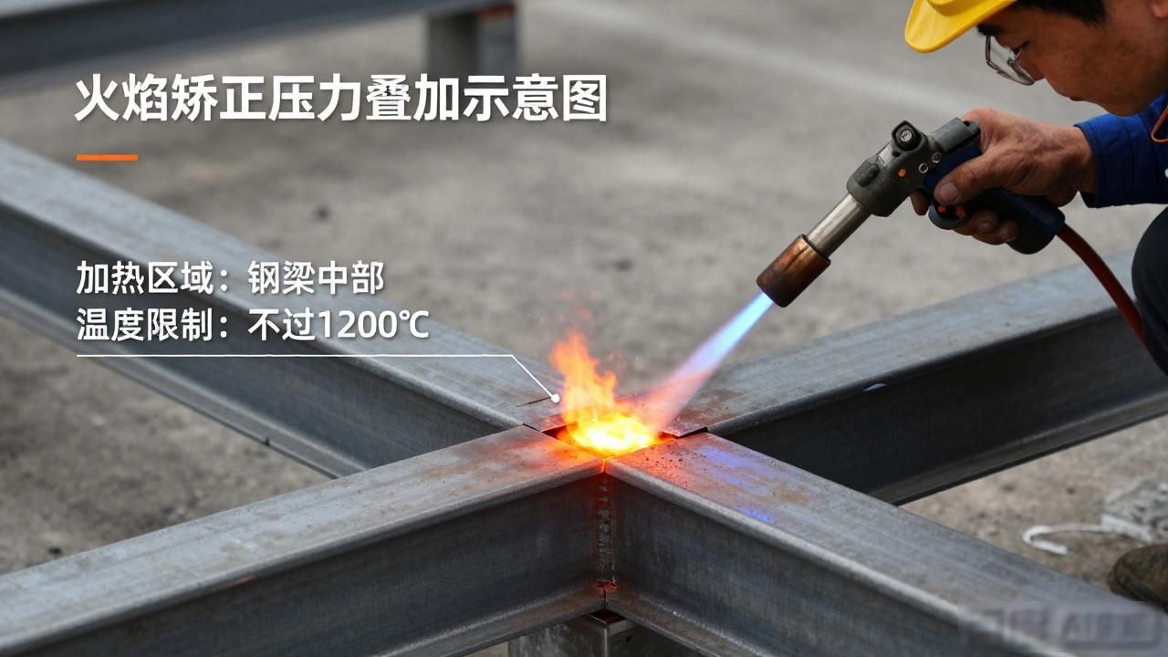 钢结构焊接变形火焰矫正方法_钢结构焊接变形矫正工艺_火焰矫正钢板的方法