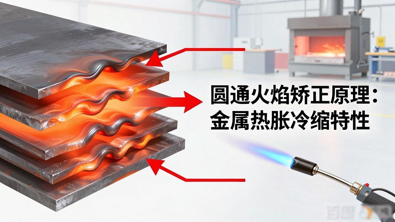 圆通火焰矫正的原理和方法-铆焊老刘铆工焊工笔记