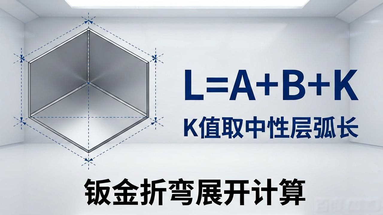 钣金折弯中性层计算_钣金展开方式不难_钣金展平公式推导