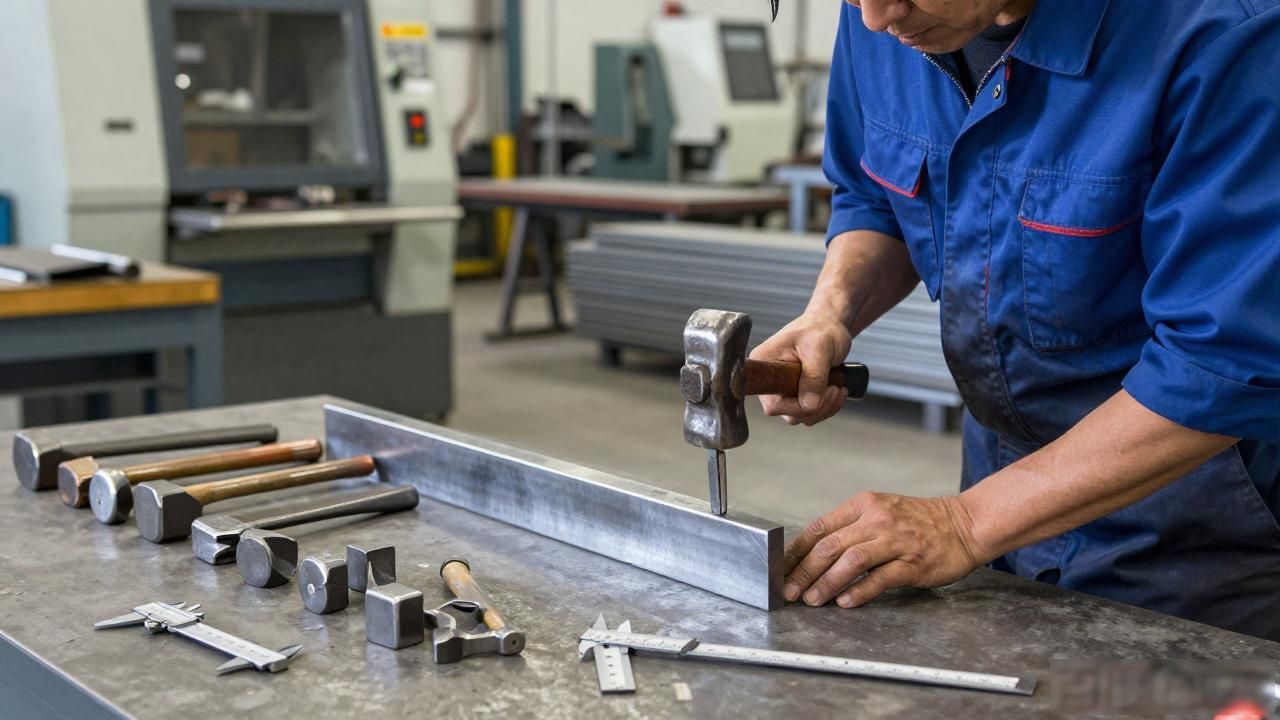 手锤金属成型工艺_铆工顶角工具怎么用_铆工锤类工具应用