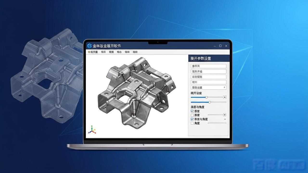 金林钣金展开软件_圆锥钣金展开软件_钣金展开下料软件