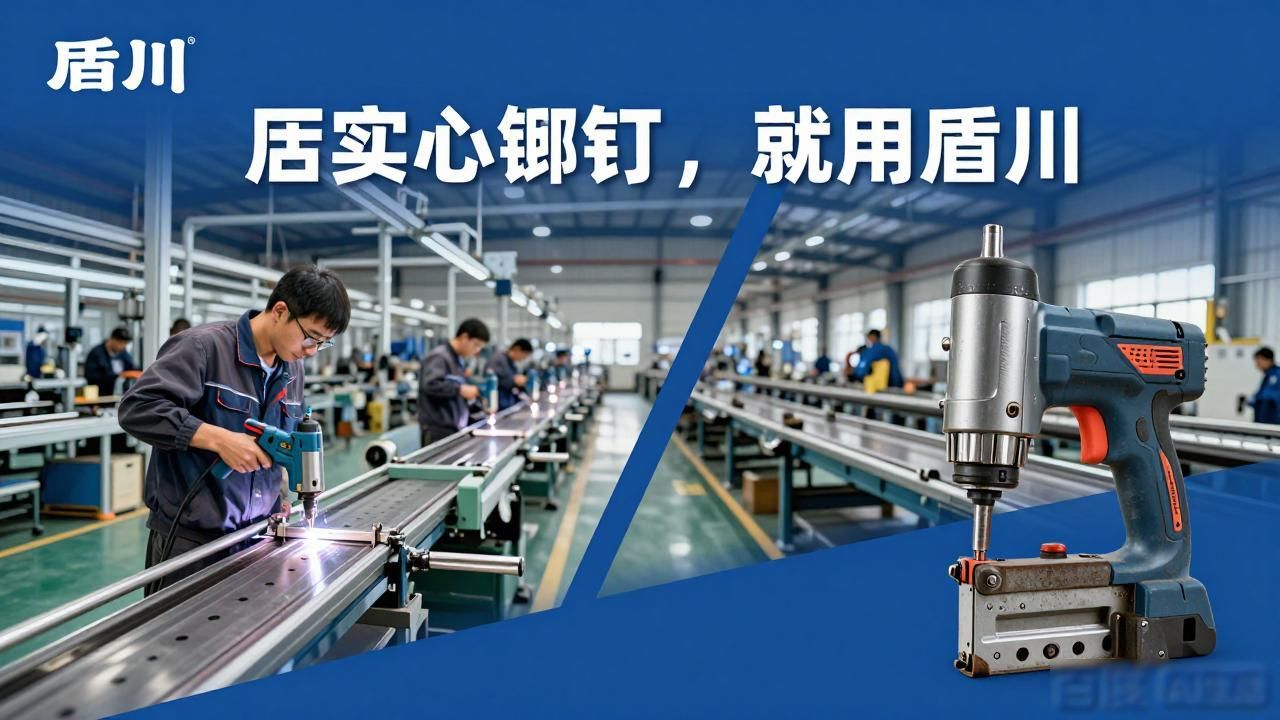 涨铆工具_实心铆钉冷铆设备_盾川铆钉枪实心铆接
