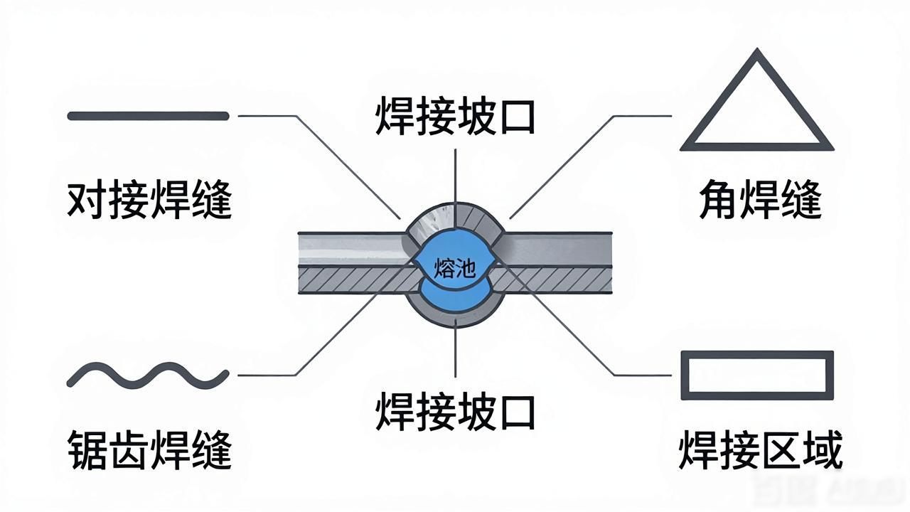 焊接角符号_钢结构焊缝符号含义_焊接符号标注方法
