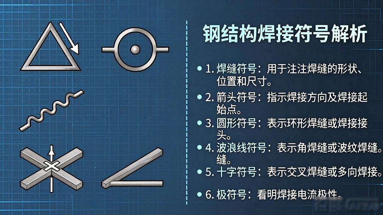 焊接符号标注方法_焊接符号吖_钢结构焊缝符号含义