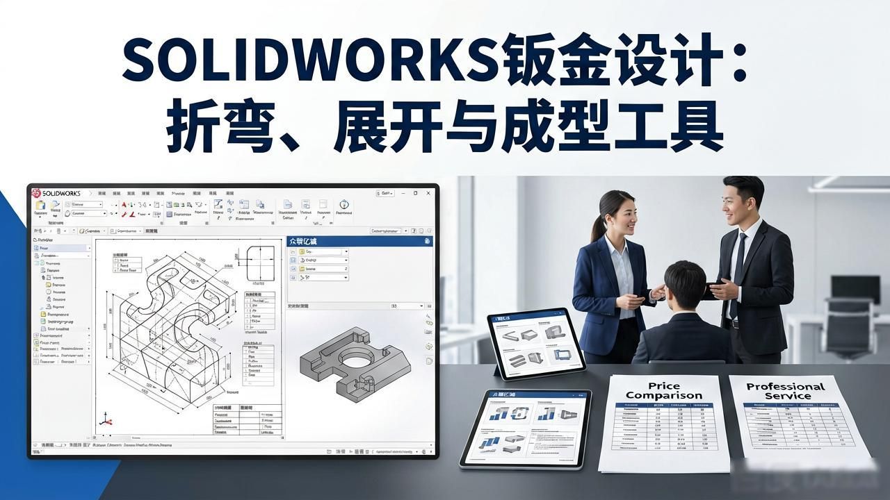 SOLIDWORKS钣金设计 折弯展开成型工具_solidworks弧度钣金展开_SOLIDWORKS钣金模块 折弯展开成型功能
