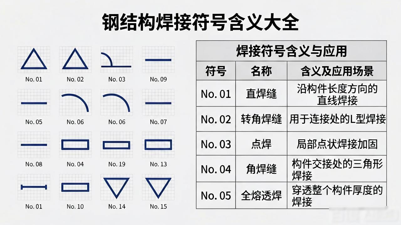 焊接符号标注方法_钢结构焊接符号含义_焊接符号是表示