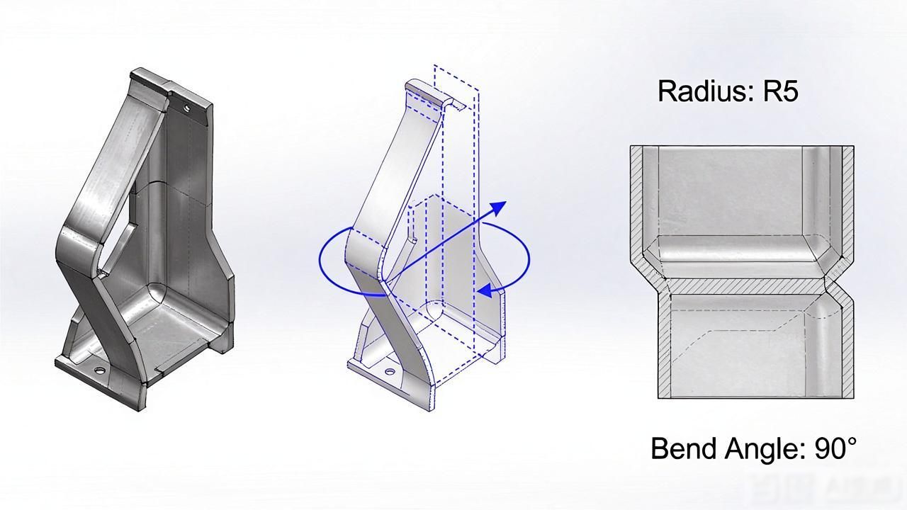 两个月自学钣金拆图#solidworks教学-铆焊老刘铆工焊工笔记