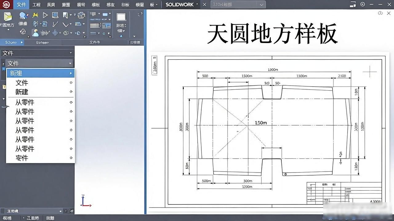 天圆地方如何钣金展开_SOLIDWORKS钣金天圆地方制作教程_偏心天圆地方展开方法