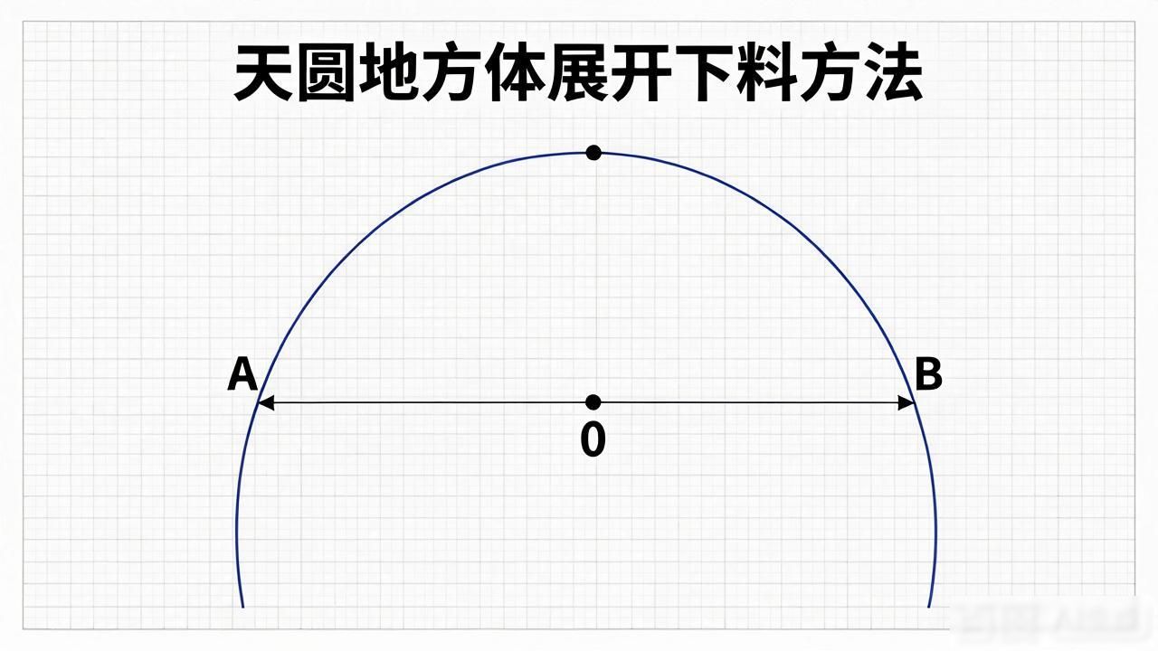 天圆地方体展开下料方法_直角三角形作图法求实长线_天圆地方如何钣金展开