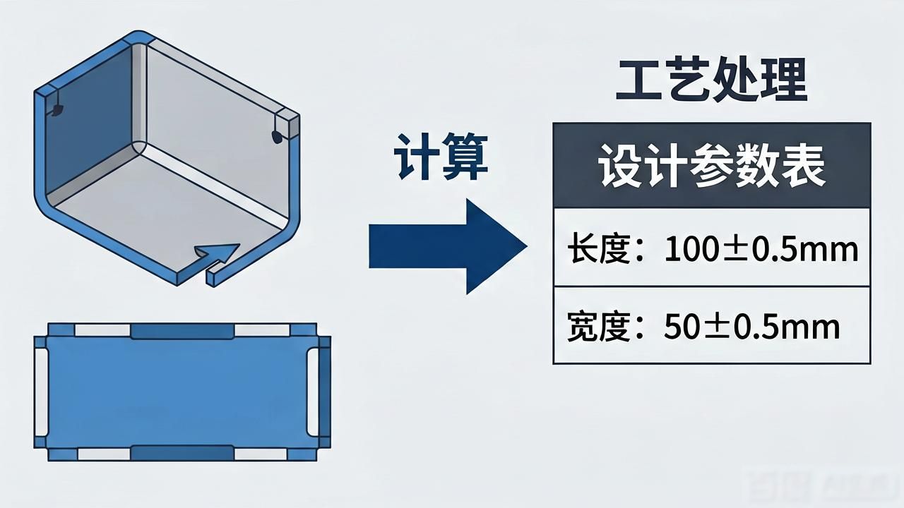钣金展开包边处理_钣金展开计算原理_钣金展开计算方法