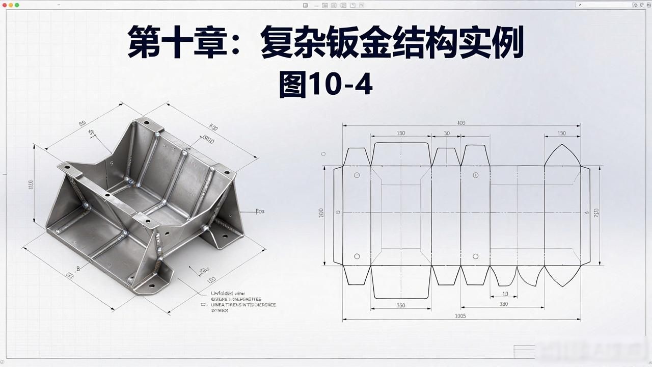 Multi Viewer多视图模式应用_钣金零件展开图解_钣金小件展开图纸
