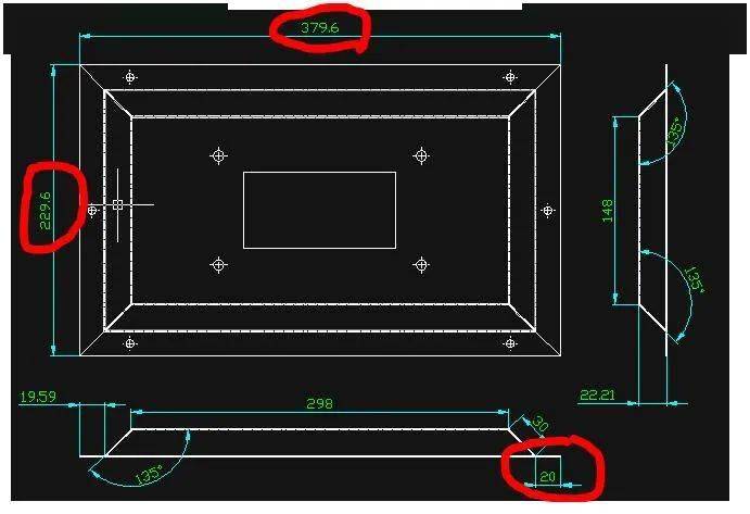 钣金小件展开图纸_钣金加工CAD图纸绘制_CAD手工绘制钣金展开图