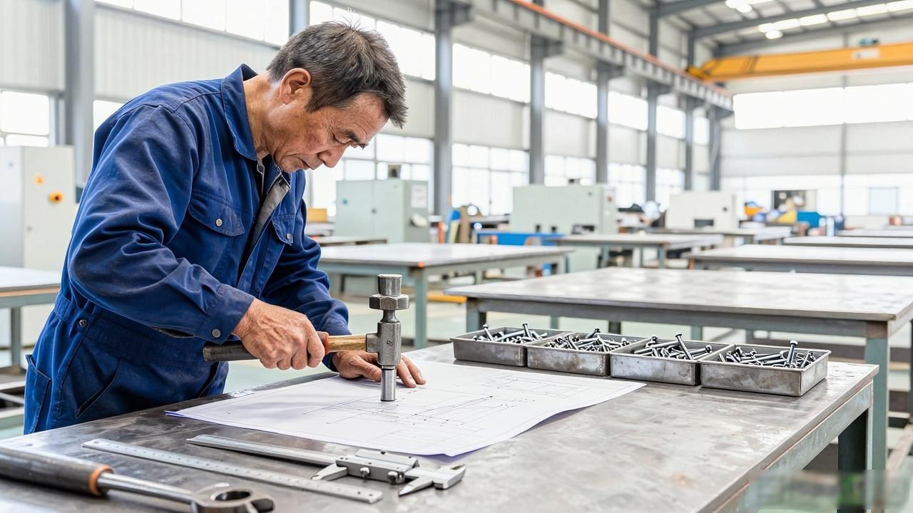 识图放样号料下料_铆工工作流程_铆工基本工具