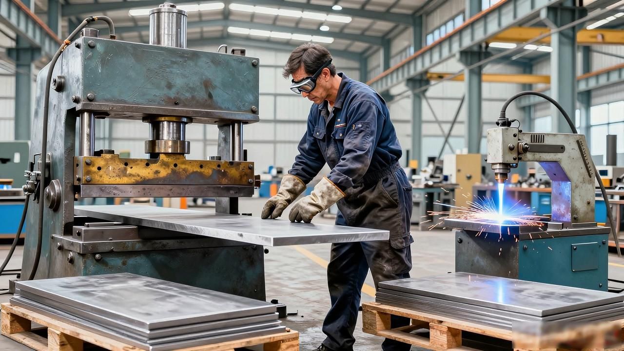 铆工基本工具_铆工工作流程_识图放样号料下料
