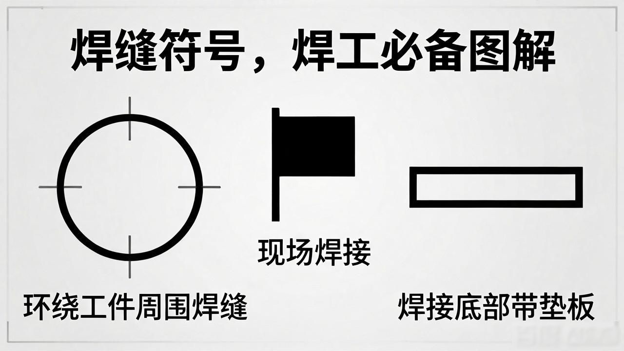 焊缝符号标注方法_工厂焊接符号_焊缝符号组成