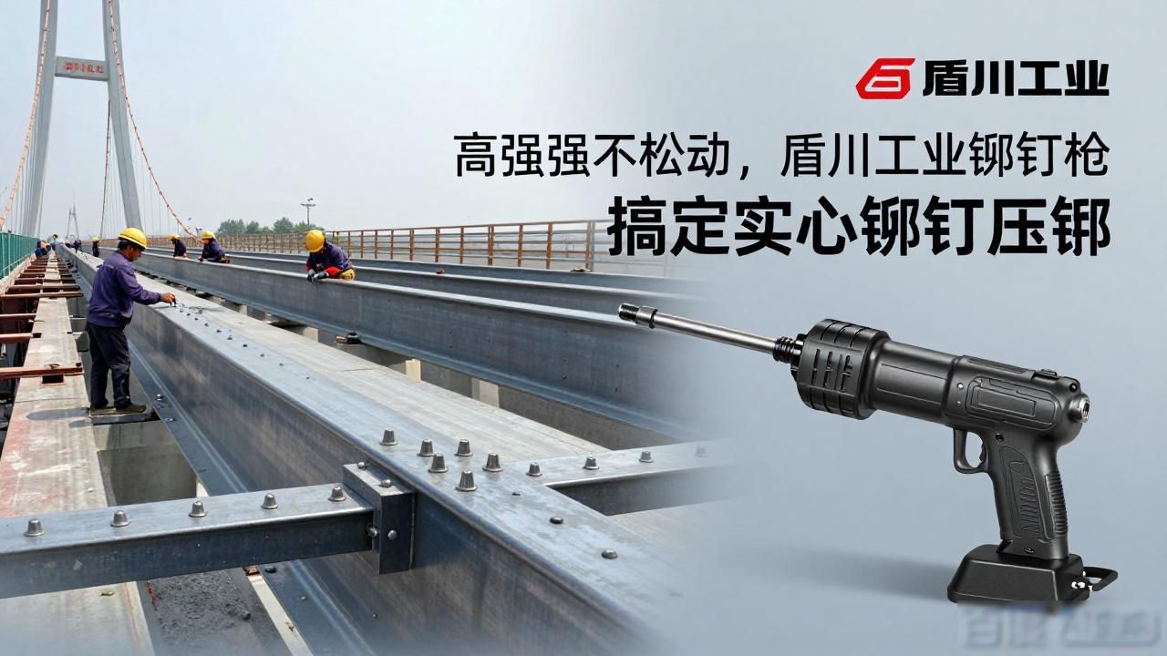 强力压铆工具_盾川工业铆钉枪_实心铆钉压铆技术