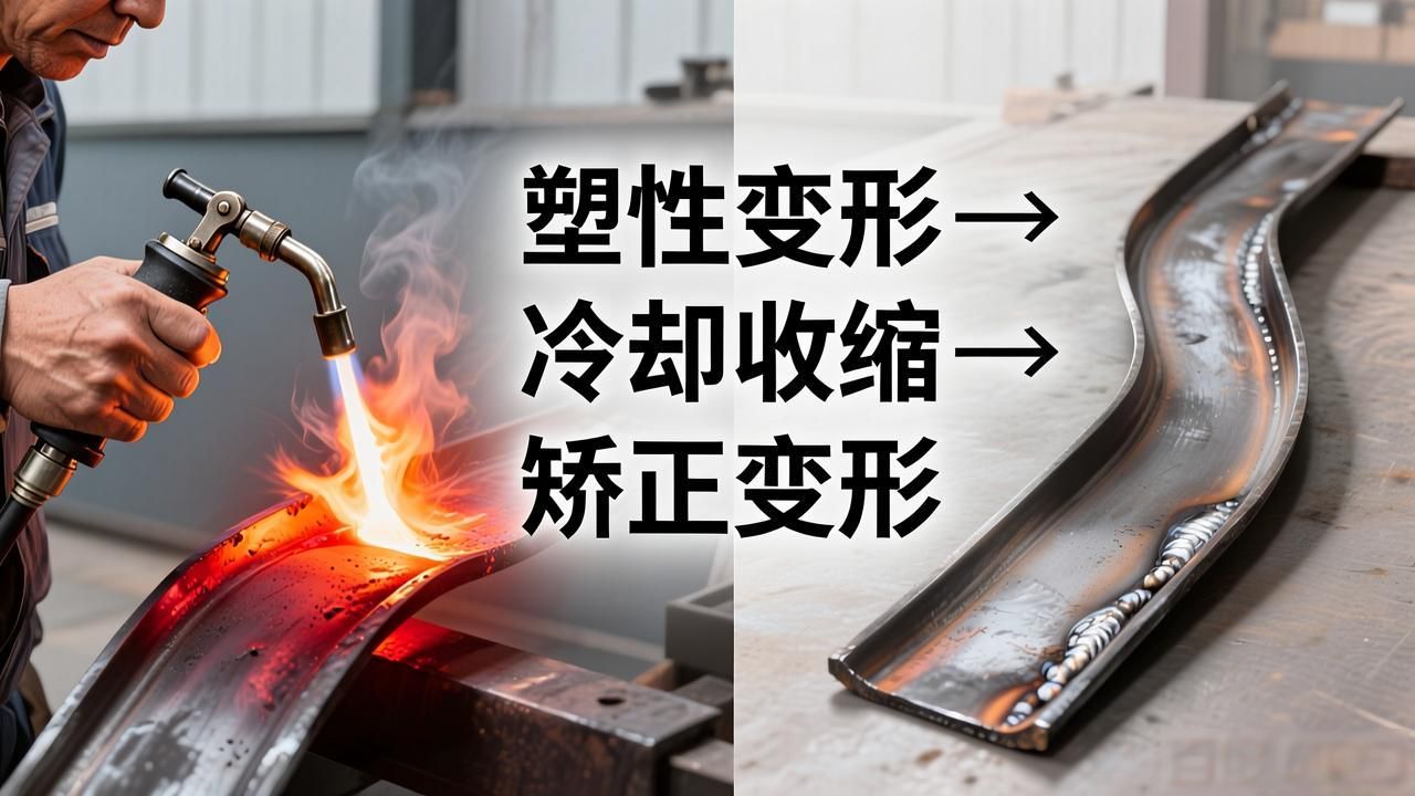 焊件火焰加热矫正法介绍_火焰加热矫正法利用火焰局部加热产生的塑性变形使较短的金属在冷却后伸长以达到矫正变形的目的_火焰加热矫正法利用火焰局部加热产生的塑性变形使较长金属在冷却后收缩以达到矫正变形的目的