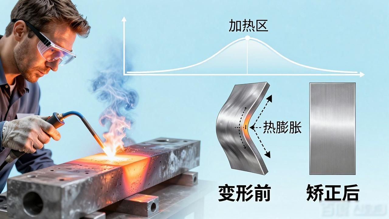 火焰加热矫正法的关键是，掌握火焰局部加热时引起变形的规律，以便确定正确的（），同时应控制温度和重复加热的次数-铆焊老刘铆工焊工笔记