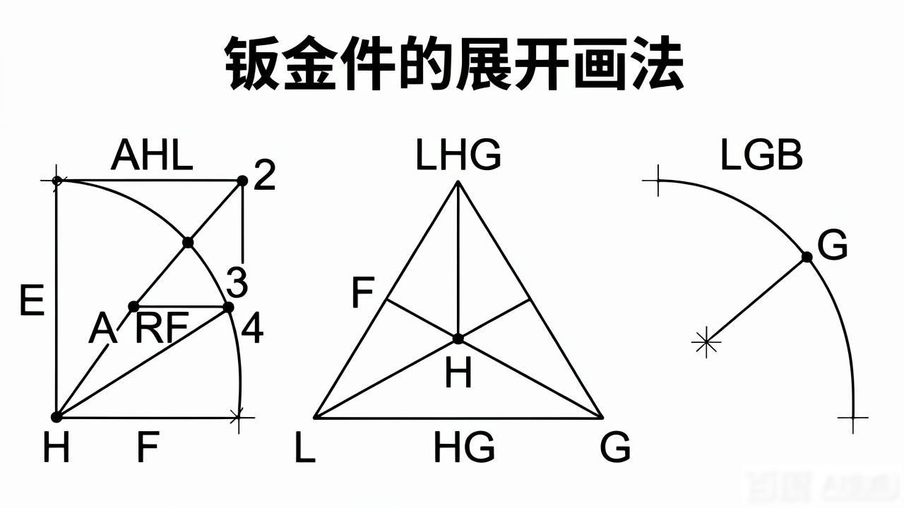 钣金件的展开画法-铆焊老刘铆工焊工笔记