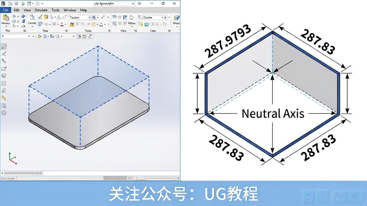 ug可以展开钣金吗_ug钣金展开尺寸不准解决方法_ug钣金展开中性层