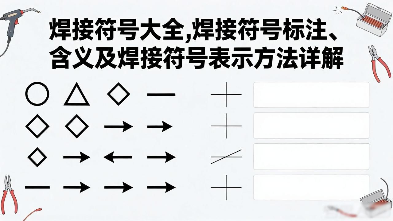 GB324焊接符号标准详解_焊接符号标注ppt_焊接符号大全含义及标注方法