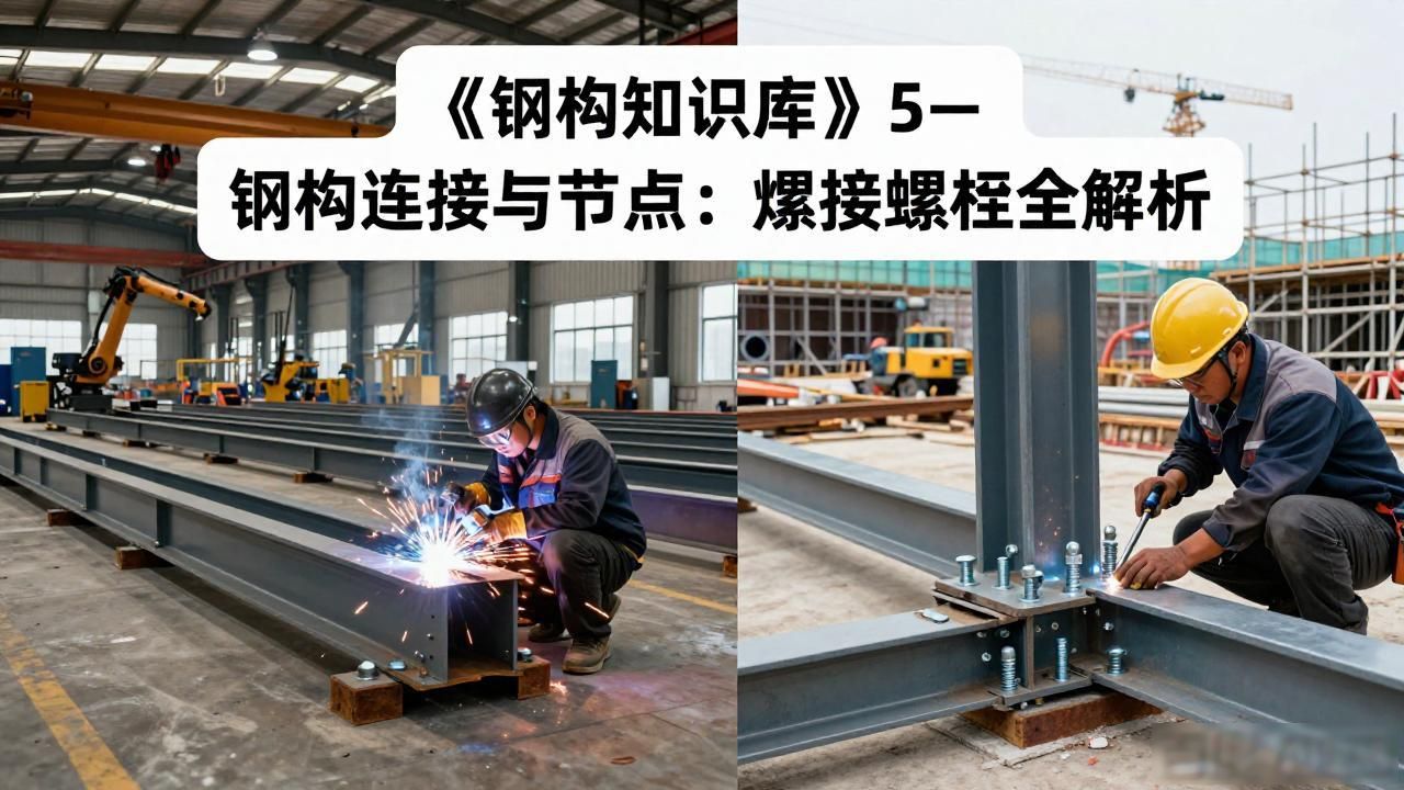 《钢结构知识库》5—钢结构连接与节点：焊接螺栓全解析-铆焊老刘铆工焊工笔记