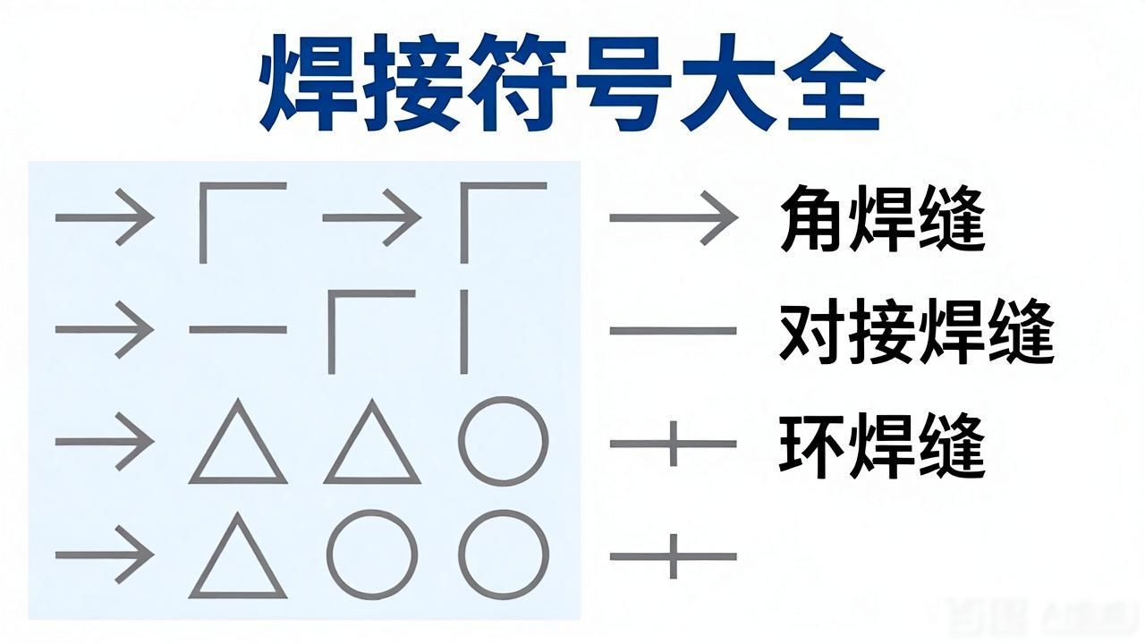 平面焊接焊接符号怎么打_焊接符号标注含义及方法详解_焊接符号大全