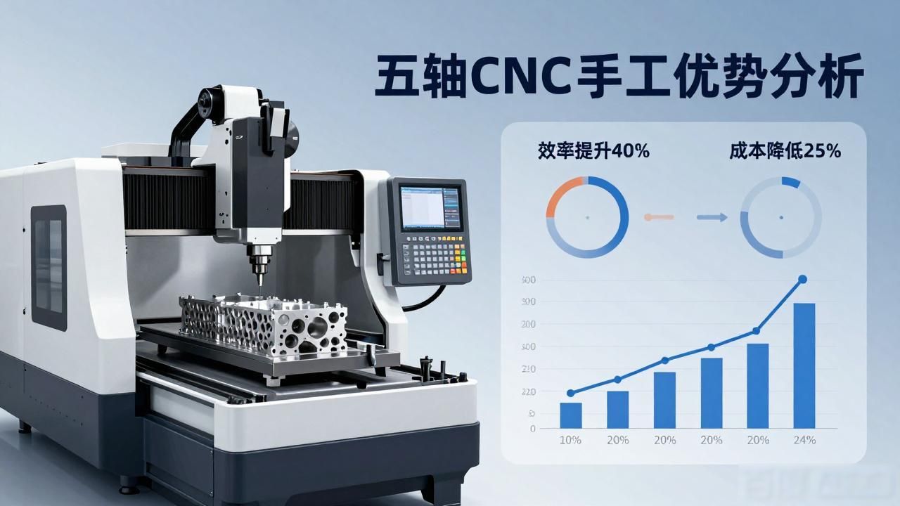 复杂结构件手板加工_五轴CNC优势_一次装夹高精度_五轴加工