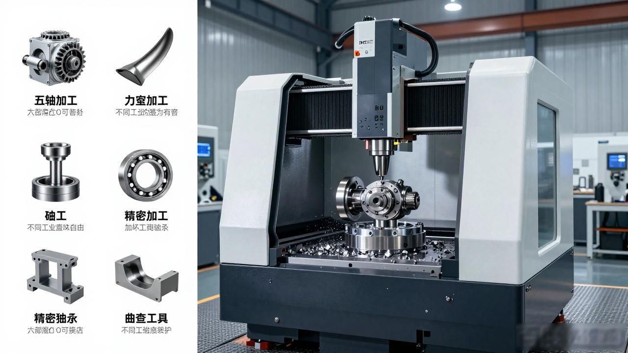 五轴加工_5轴CNC加工复杂形状加工_5轴CNC加工优势