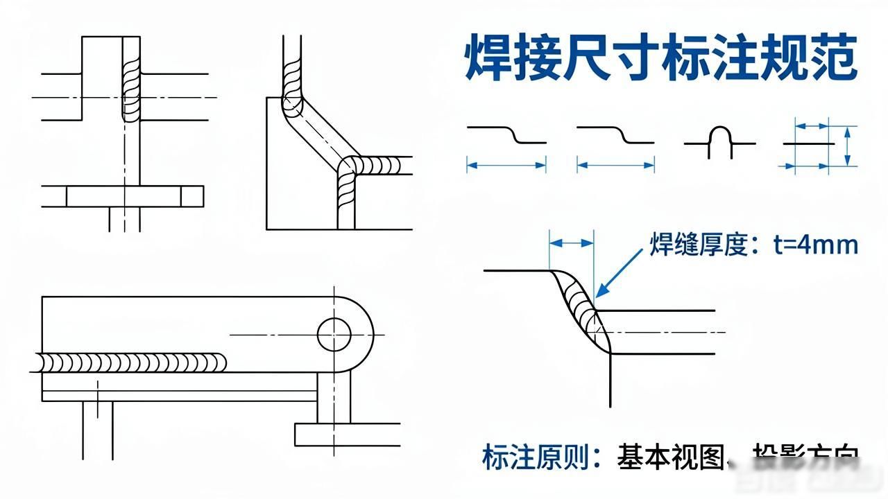 焊接符号中补充符号_焊缝标注方法 符号标注法 焊缝尺寸符号