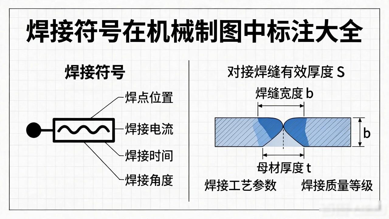 焊缝标注方法 符号标注法 焊缝尺寸符号_焊接符号中补充符号